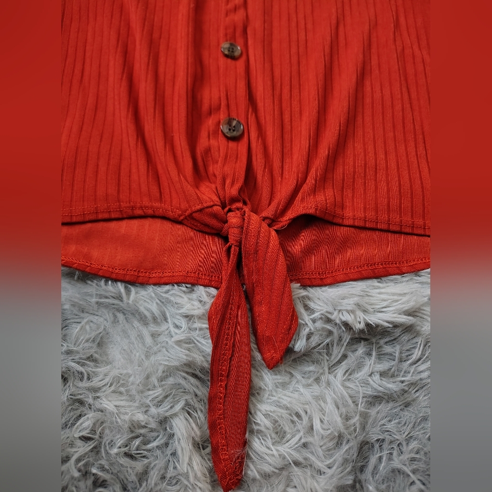 Glitter Girl Size 14/16 Burnt Orange Short-sleeve Top - Picture 5 of 8